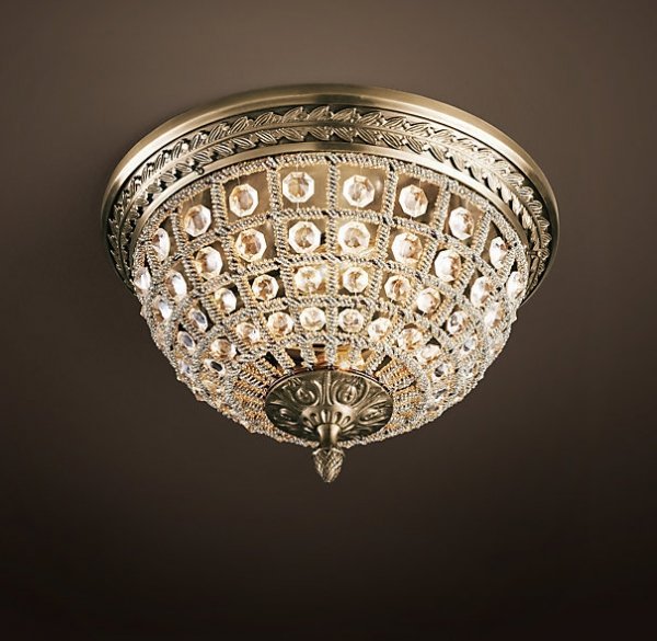 Потолочный светильник RH 19th c. Casbah Crystal Top 30 Темная бронза винтаж Потолочный светильник RH 19th c. Casbah Crystal Top 30 Темная бронза винтаж в Орле | Loft Concept