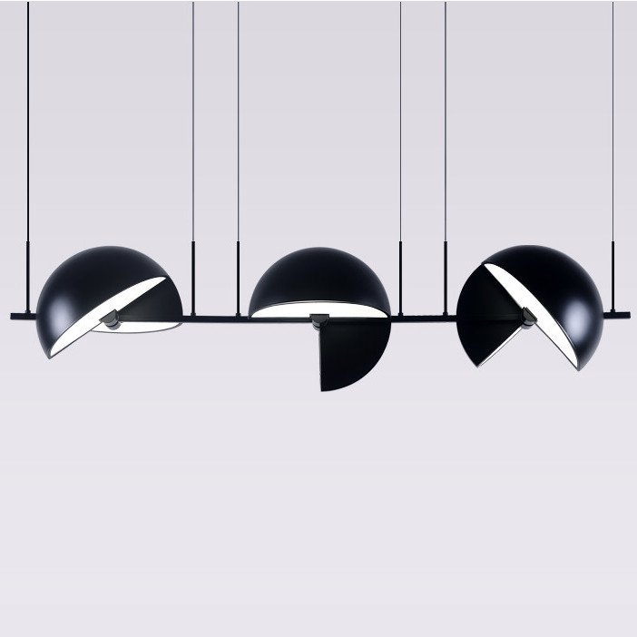 Подвесной светильник Trapeze Triplette by oblure Черный Подвесной светильник Trapeze Triplette by oblure Черный в Орле | Loft Concept