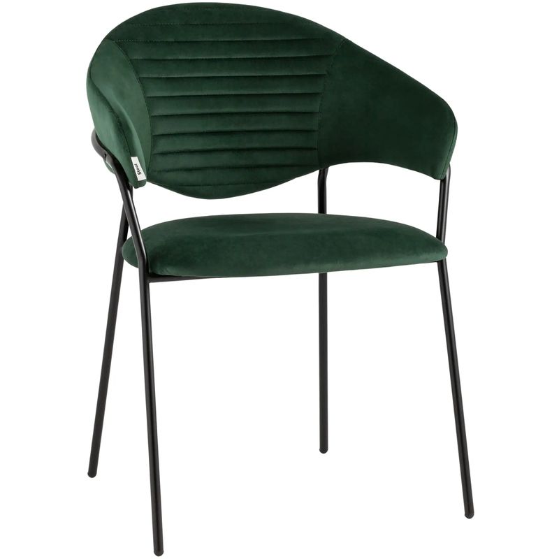 Стул Alexis Chair Зеленый Велюр Зеленый Черный Стул Alexis Chair Зеленый Велюр Зеленый Черный в Орле | Loft Concept