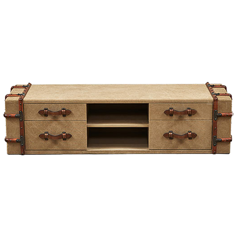 ТВ-тумба Suitcase TV stand Коричневый Бежевый ТВ-тумба Suitcase TV stand Коричневый Бежевый в Орле | Loft Concept