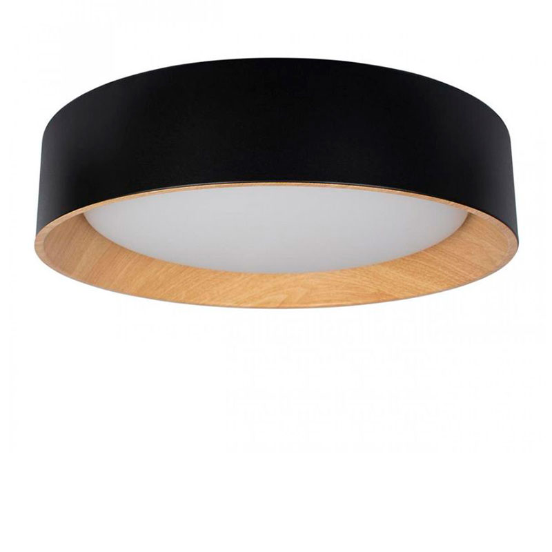 Светильник потолочный круглый Assol cup Black Wood диаметр 45 Черный матовый Древесина Светильник потолочный круглый Assol cup Black Wood диаметр 45 Черный матовый Древесина в Орле | Loft Concept