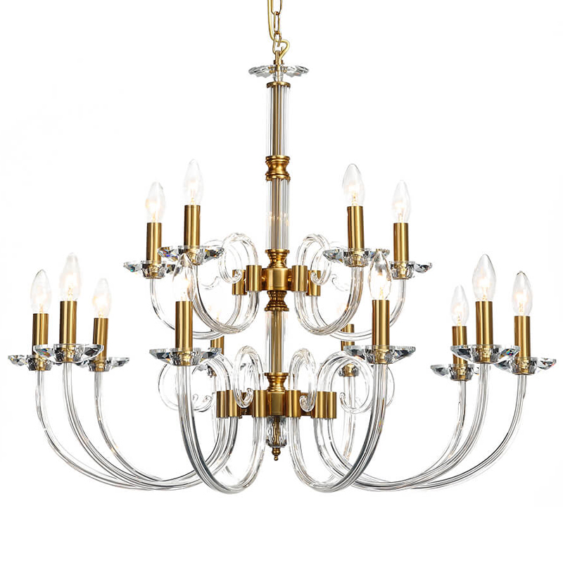 Люстра Twisted Glass Candles Chandelier 15 Золотой Прозрачное Стекло Люстра Twisted Glass Candles Chandelier 15 Золотой Прозрачное Стекло в Орле | Loft Concept