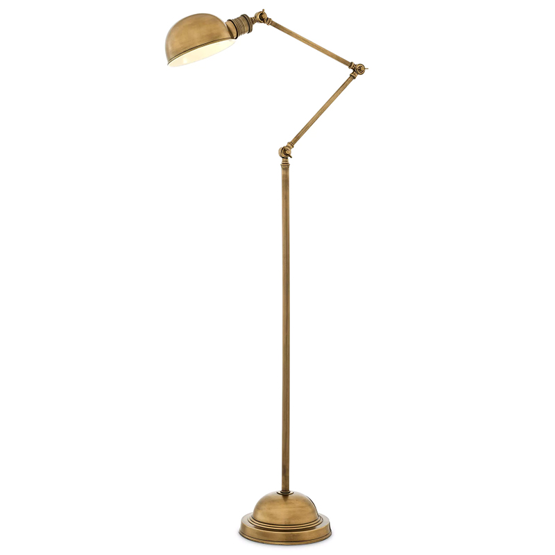 Торшер Eichholtz Floor Lamp Soho Brass Винтажная латунь Латунь Торшер Eichholtz Floor Lamp Soho Brass Винтажная латунь Латунь в Орле | Loft Concept