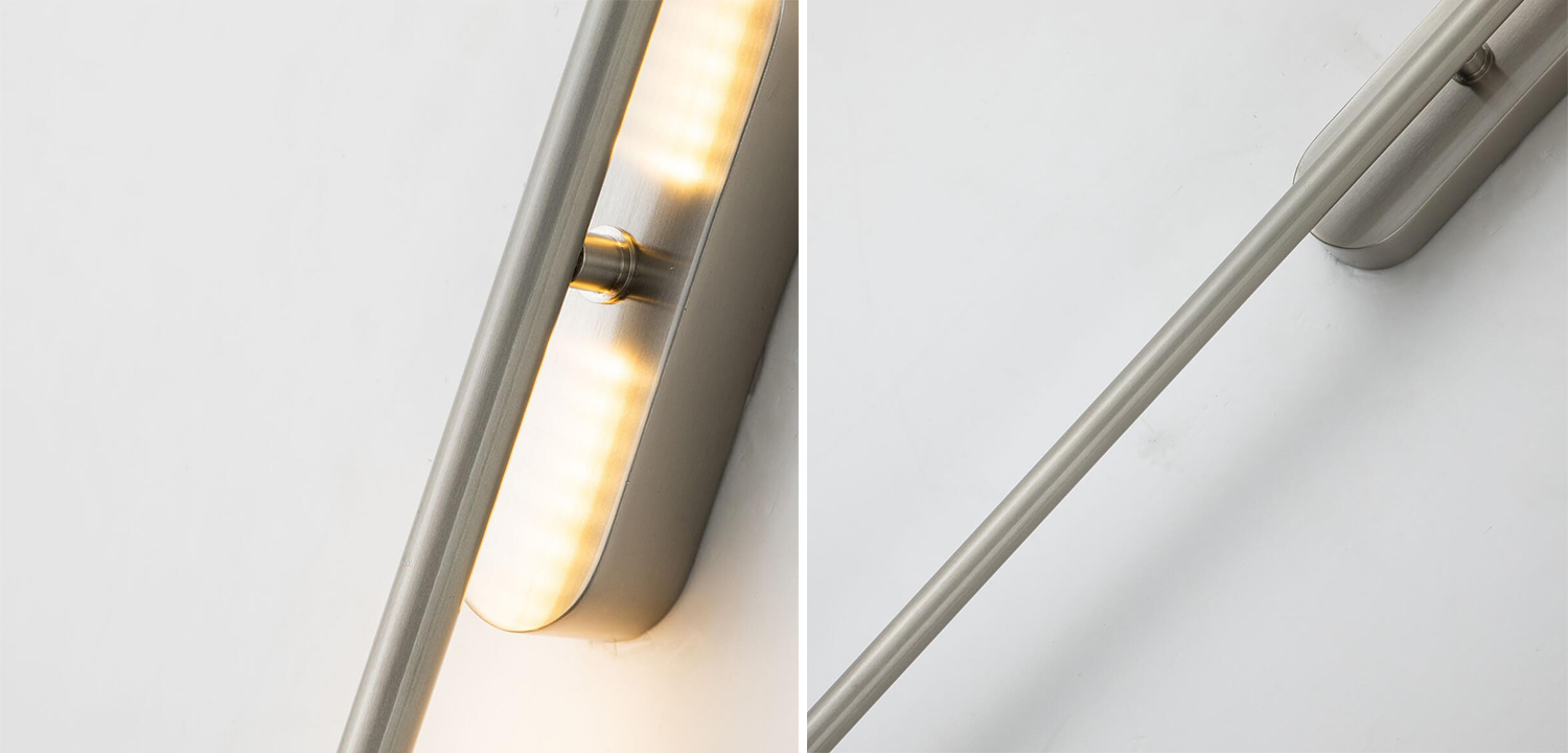 Бра Kim Trumpet tube Nickel Wall Lamp 150 - фото