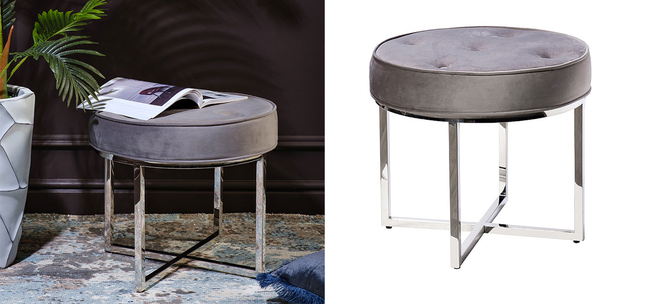 Пуф Cumbres del Achusco chrome - фото