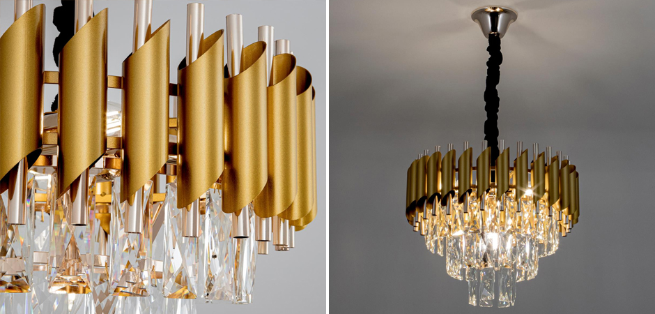 Многоярусная люстра Empire Crystal Gold&Silver Многоярусная люстра Empire Crystal Gold&Silver - Loft-Concept в Орле