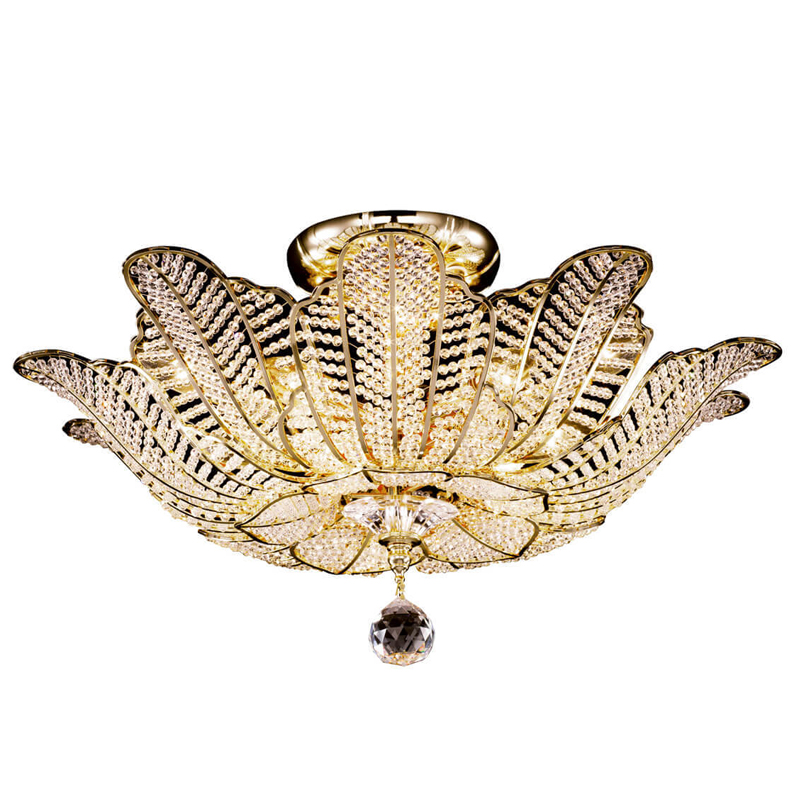 Потолочная люстра Franseza Chandelier gold Золотой Прозрачный (Transparent) Потолочная люстра Franseza Chandelier gold Золотой Прозрачный (Transparent) в Орле | Loft Concept