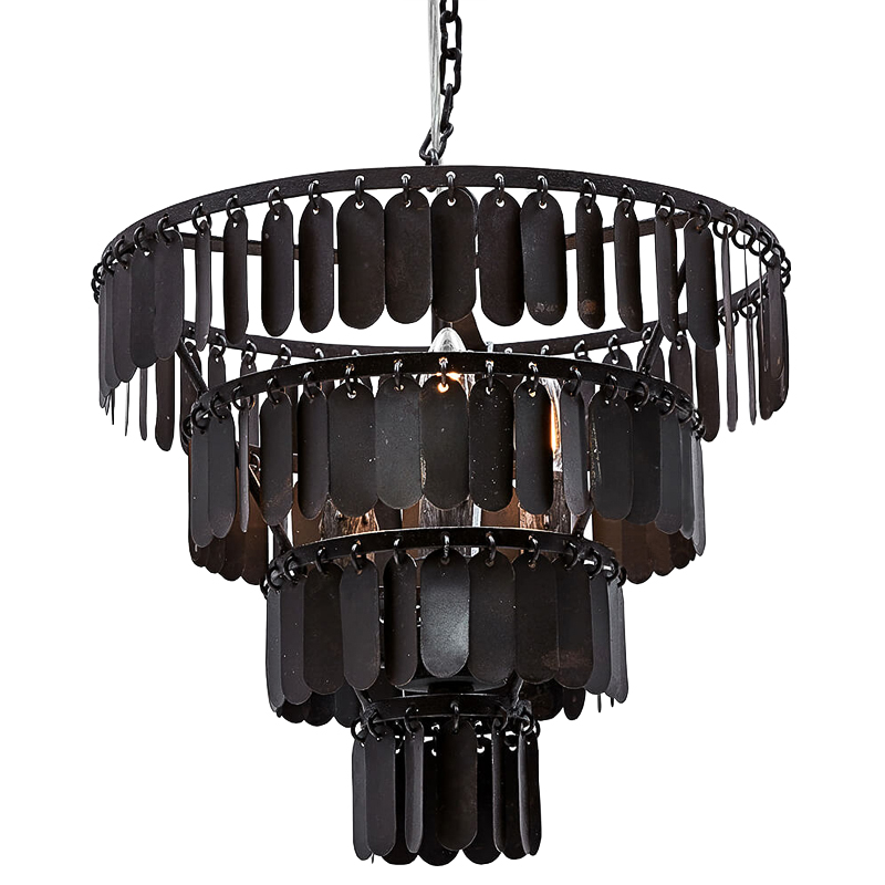 Люстра Manga Black Chandelier Черный Люстра Manga Black Chandelier Черный в Орле | Loft Concept