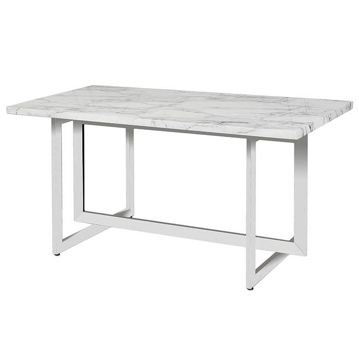 Стол Intersections White Хром Белый Стол Intersections White Хром Белый в Орле | Loft Concept