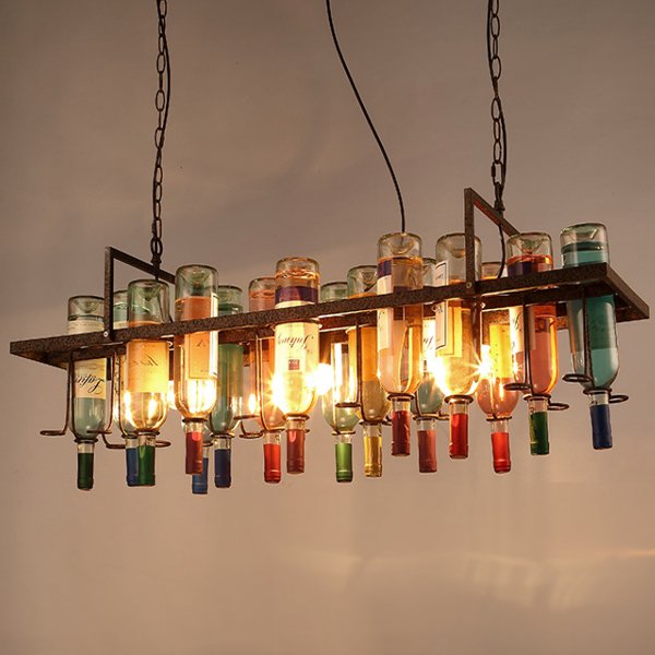 Люстра Bottle Bar Rectangle 120 Коричневый Люстра Bottle Bar Rectangle 120 Коричневый в Орле | Loft Concept