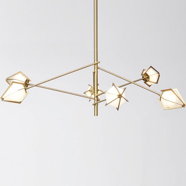 Люстра HARLOW Spoke Chandelier Gabriel Scott Латунь Люстра HARLOW Spoke Chandelier Gabriel Scott Латунь в Орле | Loft Concept