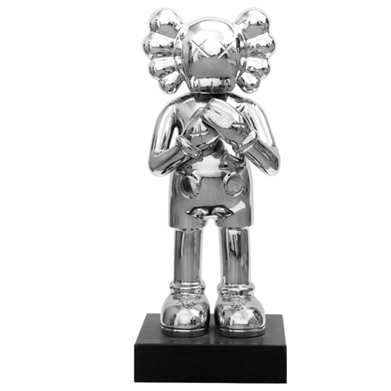 Статуэтка KAWS Silver on stand Серебряный Статуэтка KAWS Silver on stand Серебряный в Орле | Loft Concept