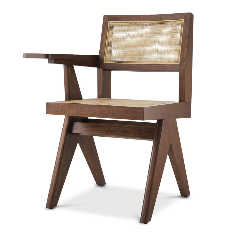 Стул Eichholtz Chair Niclas With Desk brown Бежевый Коричневый Стул Eichholtz Chair Niclas With Desk brown Бежевый Коричневый в Орле | Loft Concept