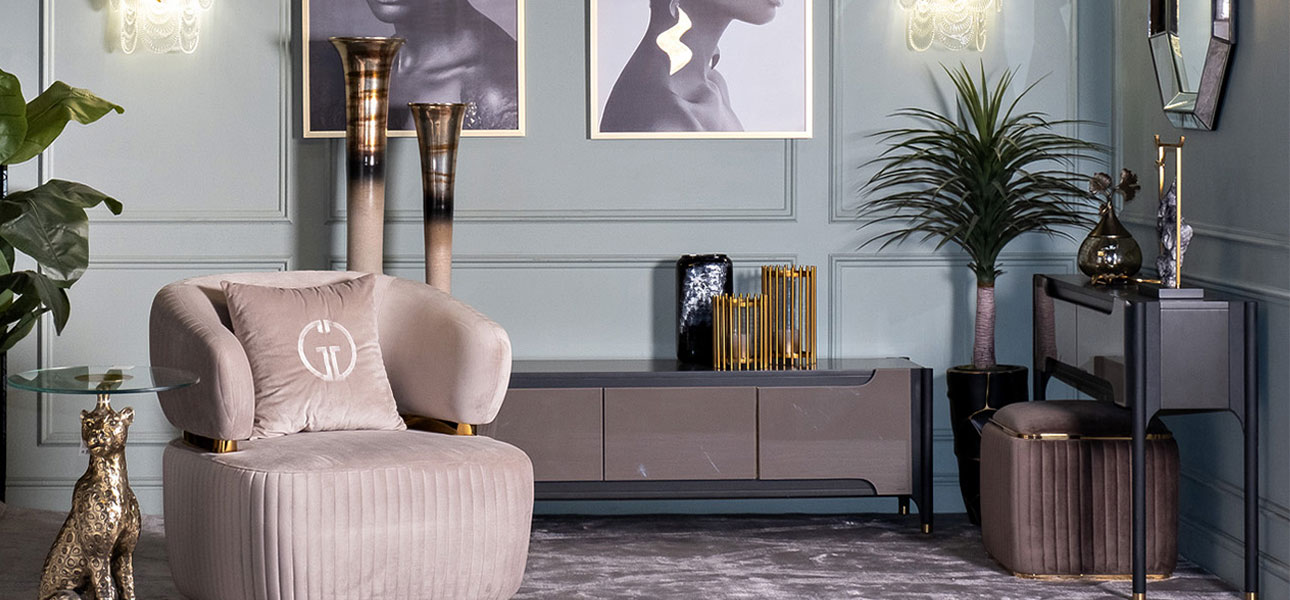 Ваза бежевый конус Sophia 100 - фото