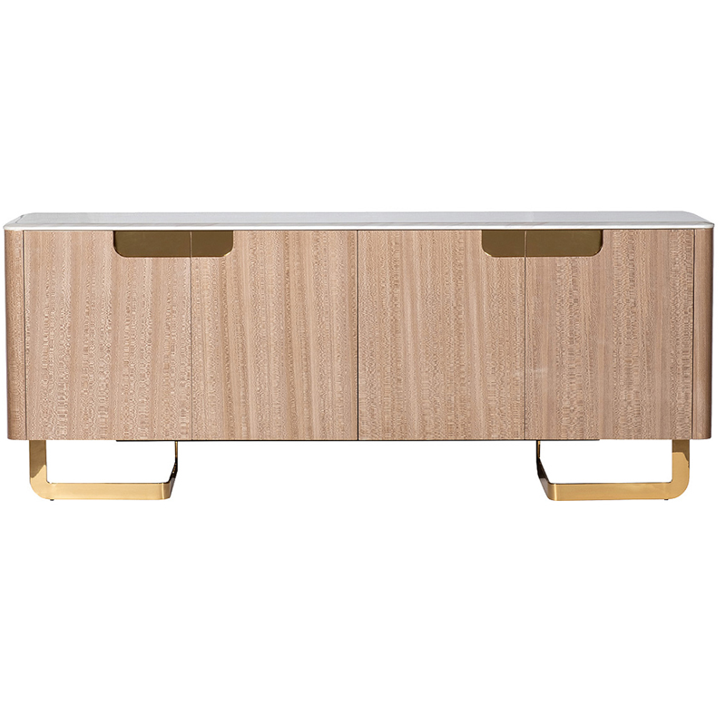 Комод длинный на металлических ножках Bertran Chest of Drawers Латунь Бежевый Белый Комод длинный на металлических ножках Bertran Chest of Drawers Латунь Бежевый Белый в Орле | Loft Concept