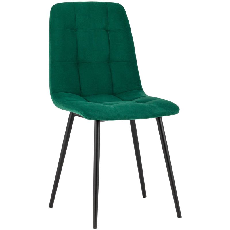 Стул NANCY S-2 Chair Изумрудный Велюр Изумрудный Черный Стул NANCY S-2 Chair Изумрудный Велюр Изумрудный Черный в Орле | Loft Concept