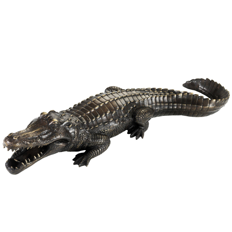 Статуэтка Eichholtz Crocodile Винтажная латунь Статуэтка Eichholtz Crocodile Винтажная латунь в Орле | Loft Concept