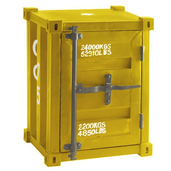 Тумбочка морской контейнер CARLINGUE Sea Container yellow Тумбочка морской контейнер CARLINGUE Sea Container yellow в Орле | Loft Concept