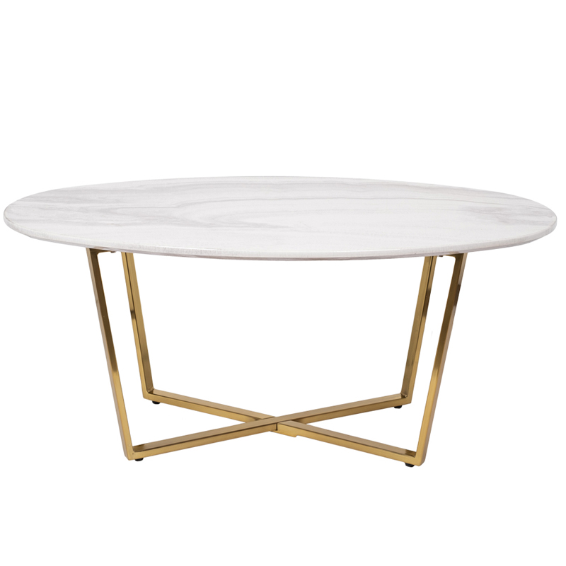 Кофейный стол Marsali Coffee Table Золотой Белый Кофейный стол Marsali Coffee Table Золотой Белый в Орле | Loft Concept