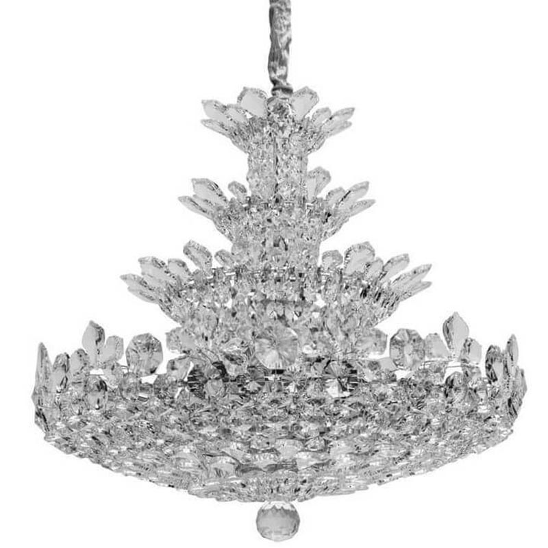 Люстра Griselda Crystal Chandelier 80 Хром Прозрачный Люстра Griselda Crystal Chandelier 80 Хром Прозрачный в Орле | Loft Concept