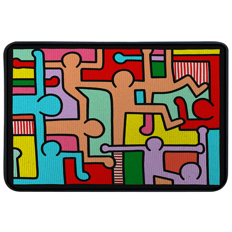 Ковер для прихожей и ванной Keith Haring Rug Мульти Ковер для прихожей и ванной Keith Haring Rug Мульти в Орле | Loft Concept