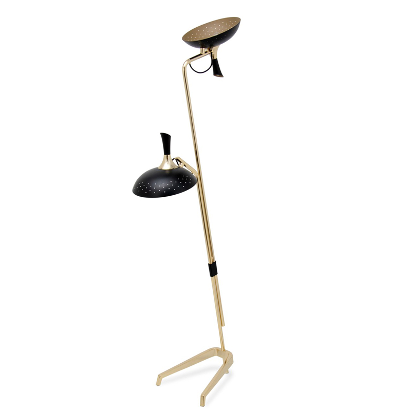 Торшер ABBEY Floor lamp Черный Глянцевое золото Торшер ABBEY Floor lamp Черный Глянцевое золото в Орле | Loft Concept
