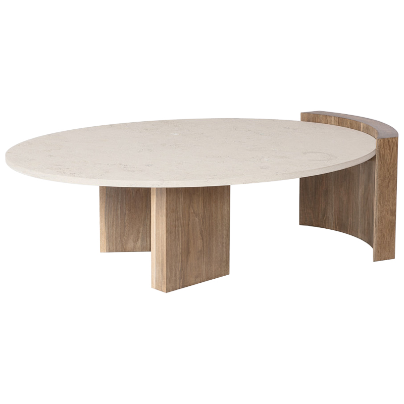 Кофейный стол Jia Coffee Table Бежевый Коричневый Кофейный стол Jia Coffee Table Бежевый Коричневый в Орле | Loft Concept