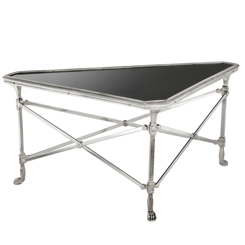 Кофейный стол Eichholtz Coffee Table Soiree Глянцевый черный Серебро винтаж Кофейный стол Eichholtz Coffee Table Soiree Глянцевый черный Серебро винтаж в Орле | Loft Concept