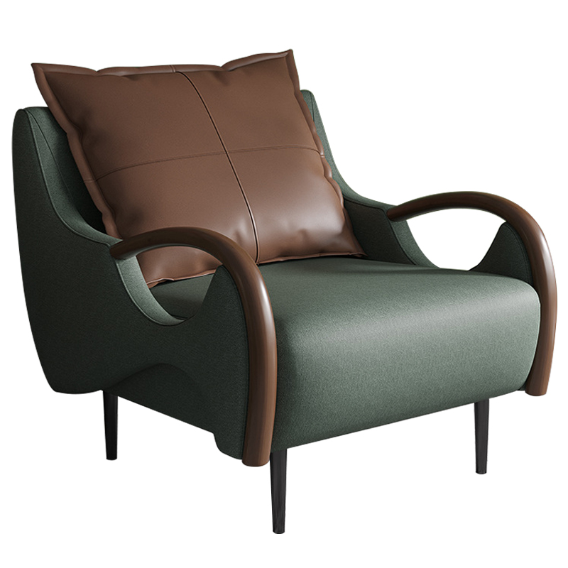 Кресло Oliwier Green Armchair Зеленый Коричневый Кресло Oliwier Green Armchair Зеленый Коричневый в Орле | Loft Concept