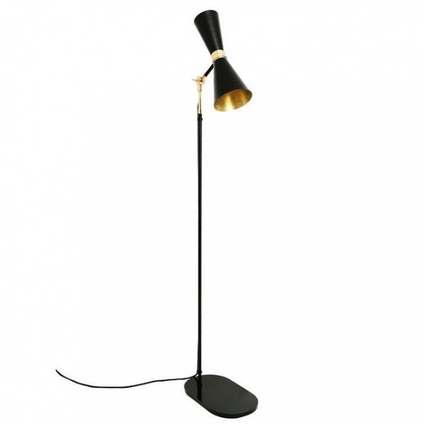 Торшер Delightfull Cairo Floor Lamp Глянцевое золото Черный Торшер Delightfull Cairo Floor Lamp Глянцевое золото Черный в Орле | Loft Concept