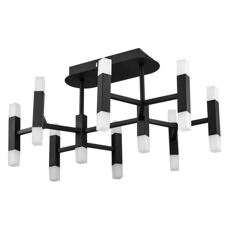 Потолочный светильник Rigor & Conciseness Lighting Angular Plafond Black d66 Белый Черный Потолочный светильник Rigor & Conciseness Lighting Angular Plafond Black d66 Белый Черный в Орле | Loft Concept