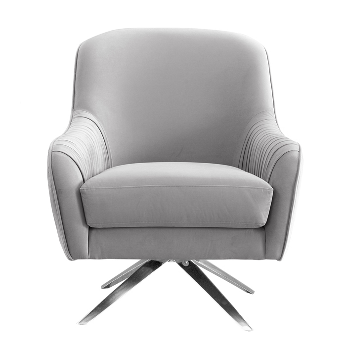 Кресло вращающееся Mistic Armchair Светло-серый Нержавеющая сталь Кресло вращающееся Mistic Armchair Светло-серый Нержавеющая сталь в Орле | Loft Concept