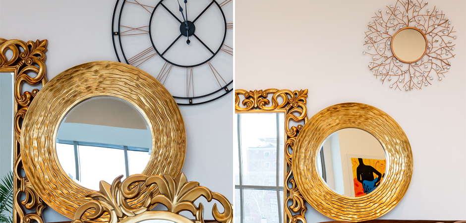 Зеркало Golden Waves Mirror Зеркало Golden Waves Mirror - Loft-Concept в Орле
