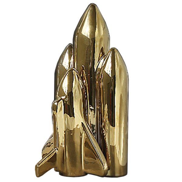 Статуэтка SELETTI gold rocket Глянцевое золото Статуэтка SELETTI gold rocket Глянцевое золото в Орле | Loft Concept