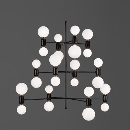 Люстра PARACHILNA Aballs Chandelier Черный Люстра PARACHILNA Aballs Chandelier Черный в Орле | Loft Concept