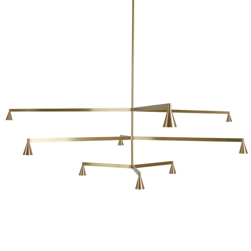 Подвесной светильник Austere Chandelier Y 9 Латунь Подвесной светильник Austere Chandelier Y 9 Латунь в Орле | Loft Concept