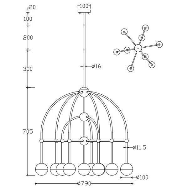 Люстра Heidy Chrome Chandelier 10 Люстра Heidy Chrome Chandelier 10 в Орле