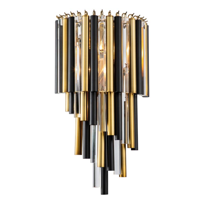 Бра Black Brass Symphony Wall Lamp Черный Латунь Прозрачный (Transparent) Бра Black Brass Symphony Wall Lamp Черный Латунь Прозрачный (Transparent) в Орле | Loft Concept