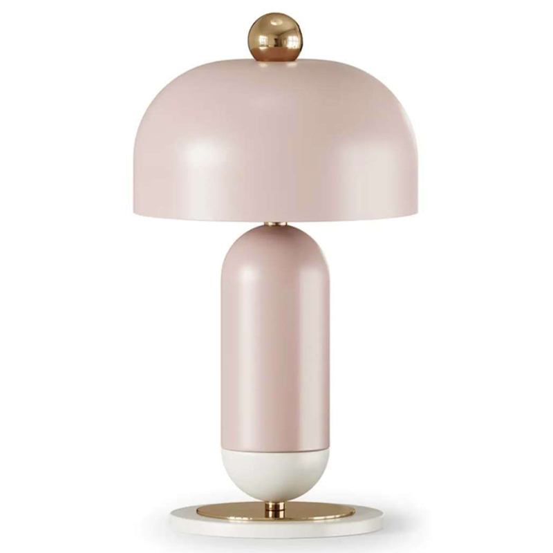 Meet Table lamp pink Розовый пастельный Латунь Meet Table lamp pink Розовый пастельный Латунь в Орле | Loft Concept