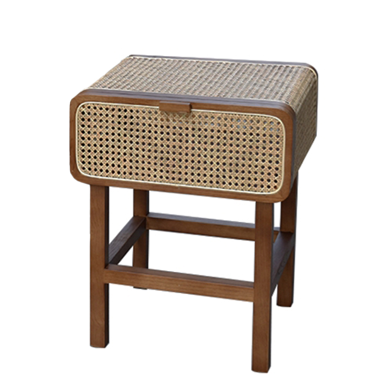 Тумба Rattan Mesh Nightstand Коричневый Бежевый Тумба Rattan Mesh Nightstand Коричневый Бежевый в Орле | Loft Concept