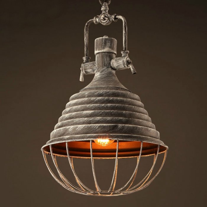 Подвесной светильник Retrika Grey Pendant Серый Подвесной светильник Retrika Grey Pendant Серый в Орле | Loft Concept