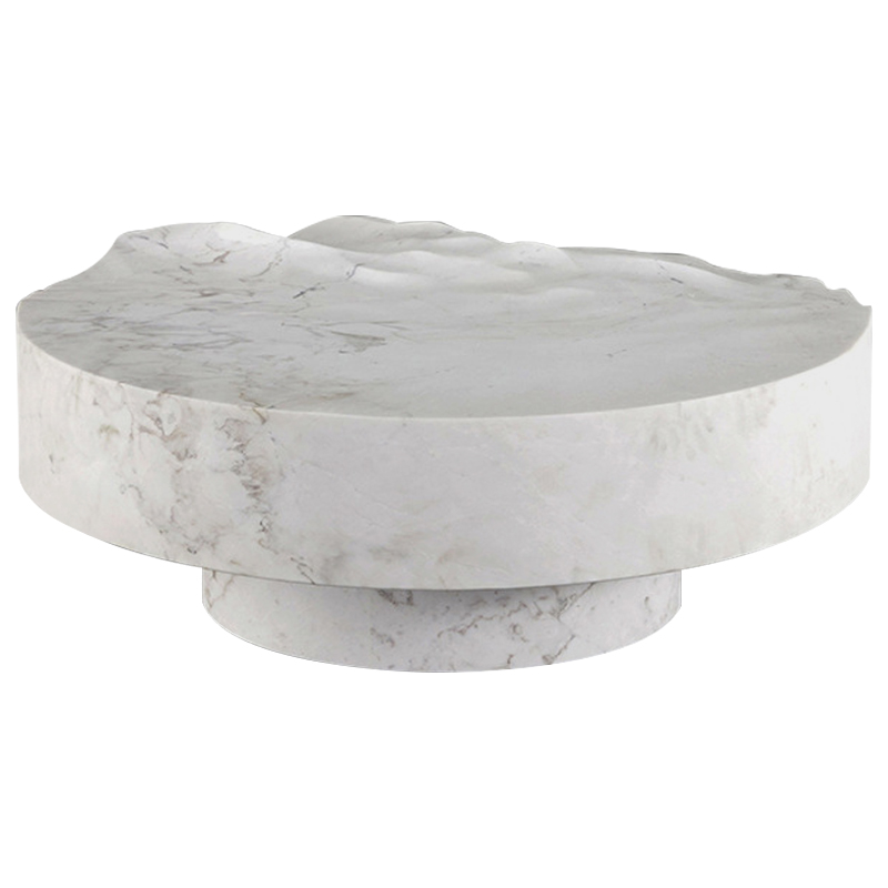 Дизайнерский журнальный стол Mathieu Lehanneur Sculpts Ocean Memories Round White Белый Мрамор Bianco Дизайнерский журнальный стол Mathieu Lehanneur Sculpts Ocean Memories Round White Белый Мрамор Bianco в Орле | Loft Concept