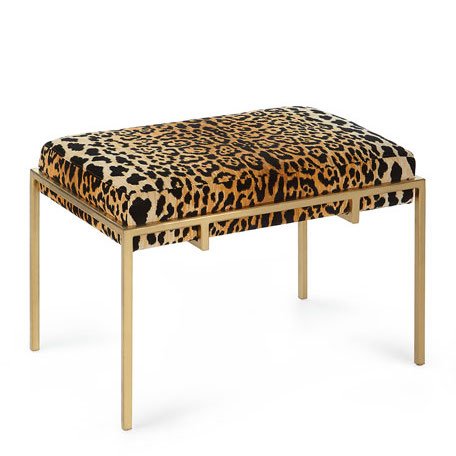 Пуф Metal and Leopard Ottoman Мульти в Орле | Loft Concept 