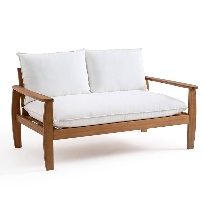 Уличный диван с деревянным каркасом Jensen Sofa Древесина Уличный диван с деревянным каркасом Jensen Sofa Древесина в Орле | Loft Concept