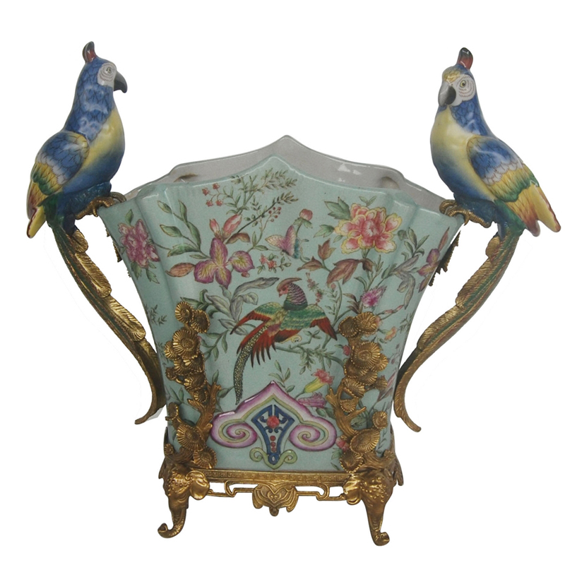 Ваза Parrots Guards Floral Vase Бронза Мульти Ваза Parrots Guards Floral Vase Бронза Мульти в Орле | Loft Concept