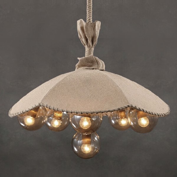 Люстра Loft Pendant Lamp Glass & Linen Bouquet Люстра Loft Pendant Lamp Glass & Linen Bouquet в Орле | Loft Concept