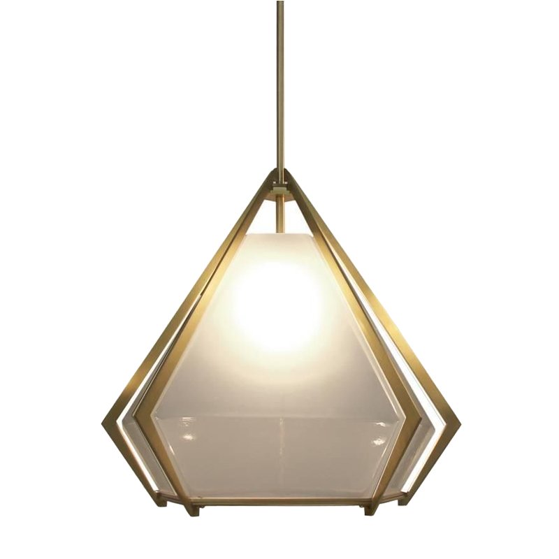 Подвесной светильник Harlow Pendant Lamp white Золотой Белый Подвесной светильник Harlow Pendant Lamp white Золотой Белый в Орле | Loft Concept