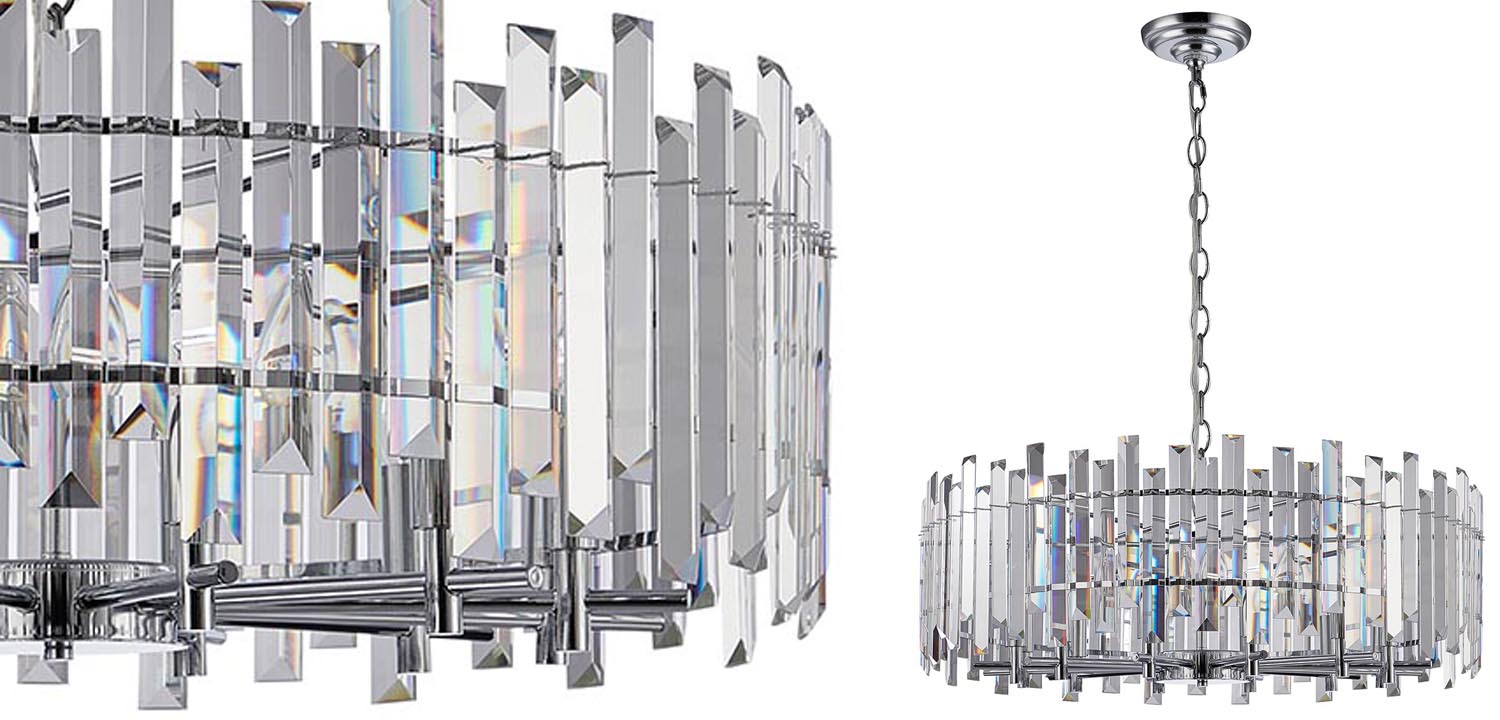 Люстра Langley Chandelier chrome 80 - фото