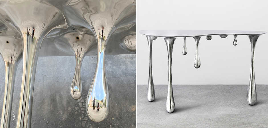 Дизайнерская Консоль Melting Silver Console Zhipeng Tan Дизайнерская Консоль Melting Silver Console Zhipeng Tan - Loft-Concept в Орле