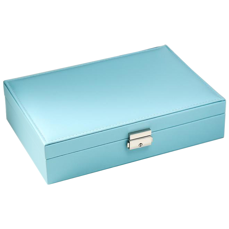 Шкатулка Azurine Jewerly Organizer Box light blue Голубой Бежевый Шкатулка Azurine Jewerly Organizer Box light blue Голубой Бежевый в Орле | Loft Concept